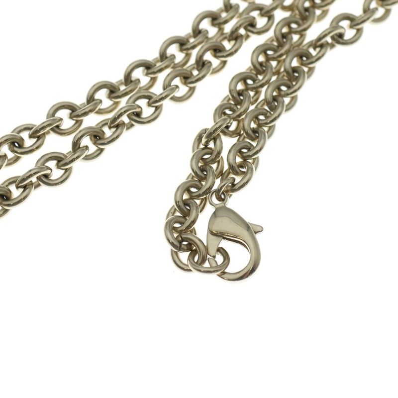 Chanel Fake Pearl Heart Locket Pendant Gold Women's