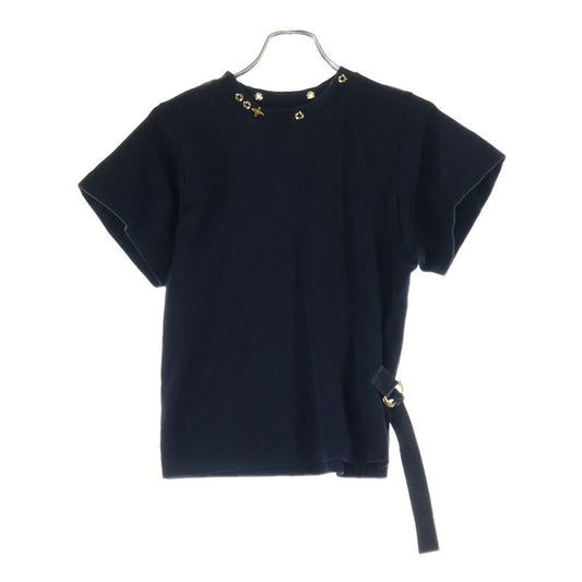 Louis Vuitton 19ss Side Strap Eyelet Decoration Short Sleeve T-Shirt Cut and