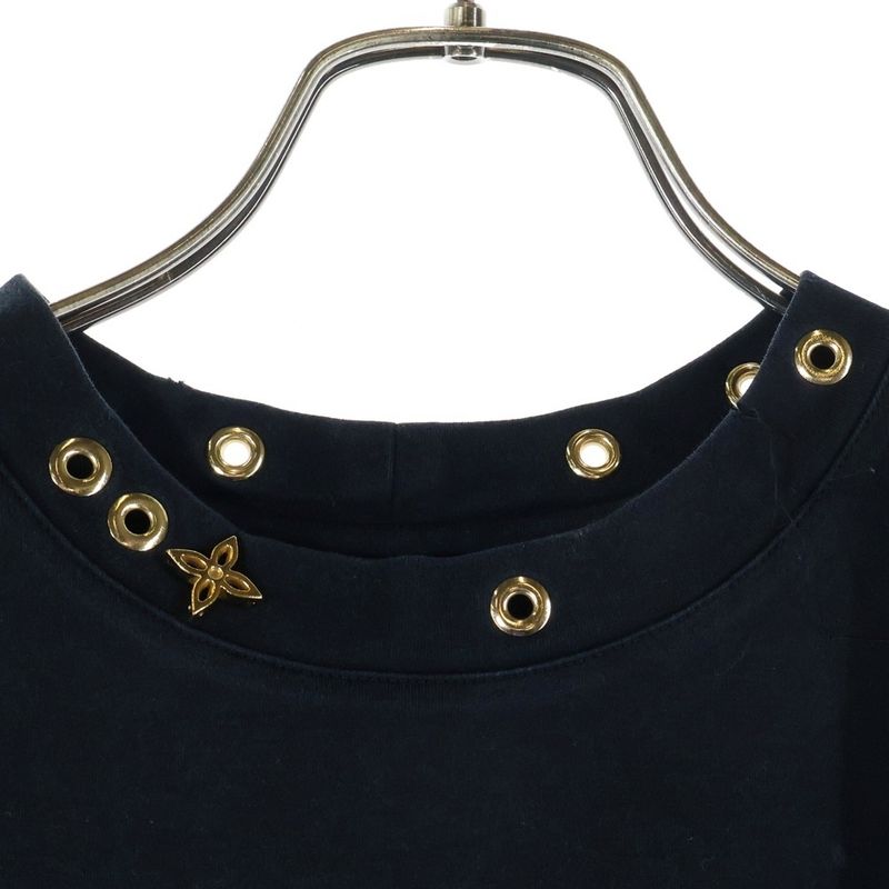 Louis Vuitton 19ss Side Strap Eyelet Decoration Short Sleeve T-Shirt Cut and