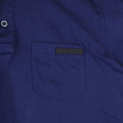 Prada 19ss Logo S Polo Shirt Chest Logo Short Sleeve Polo Shirt Navy Ujn007