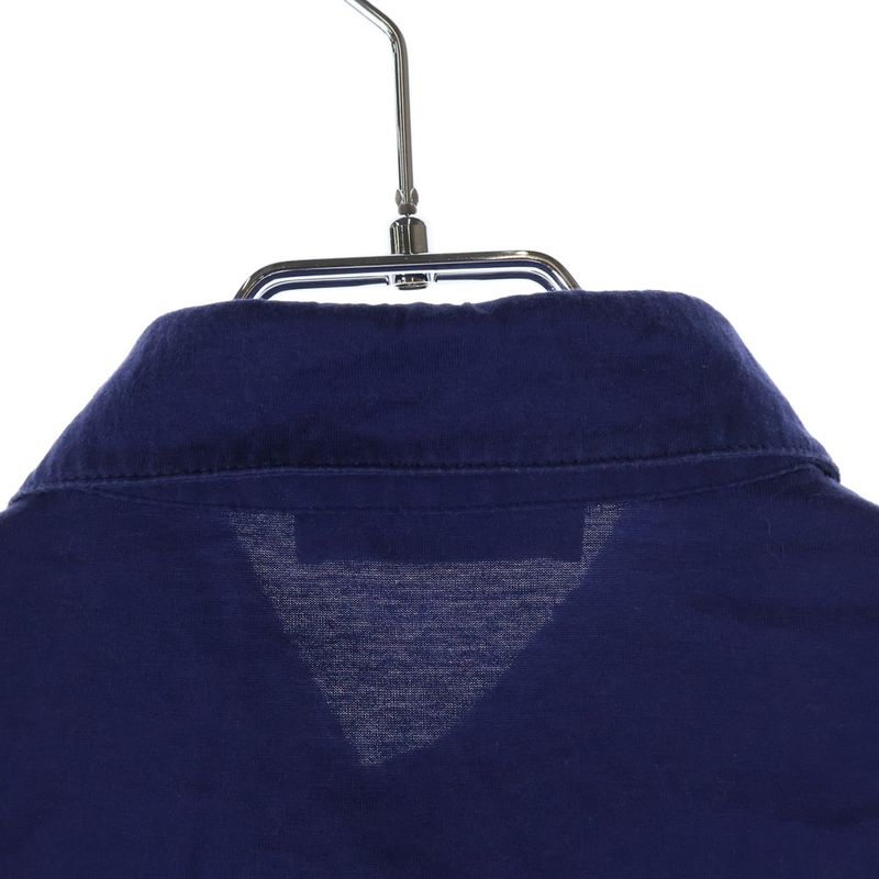 Prada 19ss Logo S Polo Shirt Chest Logo Short Sleeve Polo Shirt Navy Ujn007