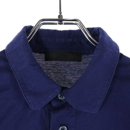 Prada 19ss Logo S Polo Shirt Chest Logo Short Sleeve Polo Shirt Navy Ujn007