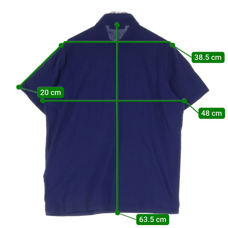 Prada 19ss Logo S Polo Shirt Chest Logo Short Sleeve Polo Shirt Navy Ujn007