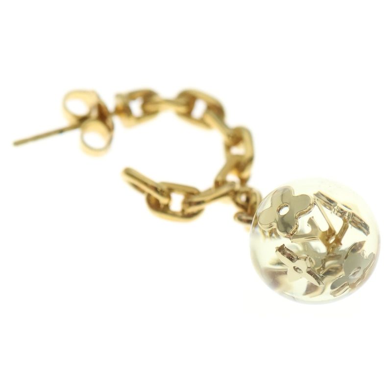 Louis Vuitton Boucle D'reil Bure Enclosure Hoop Earrings Gold