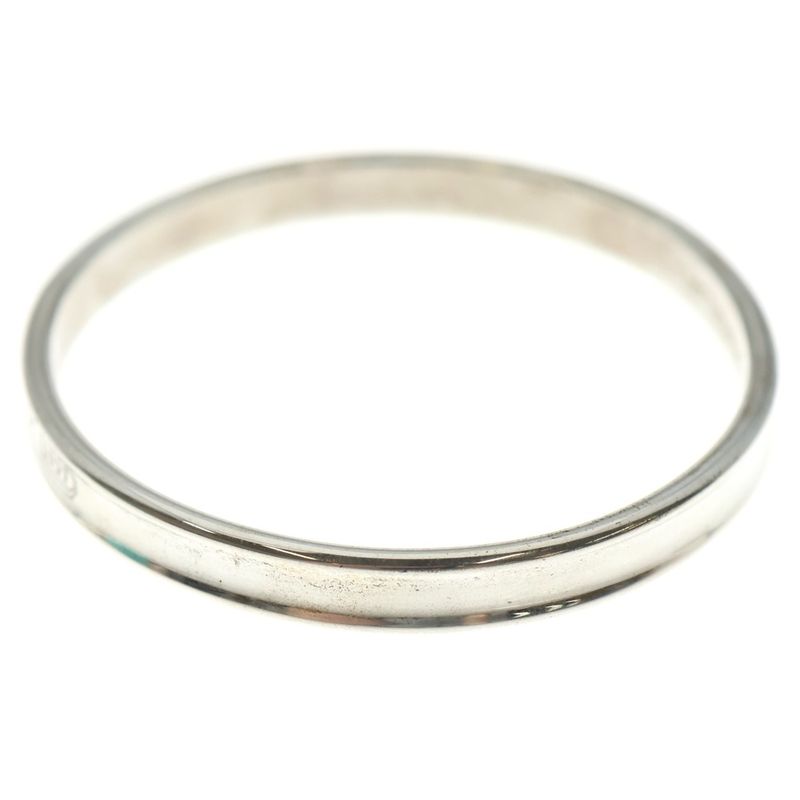 Tiffany & Co 1837 Narrow Cuff Bangle Bracelet Silver Sv925