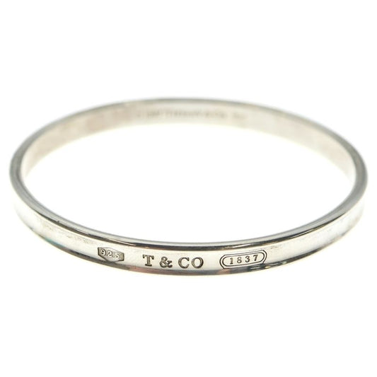 Tiffany & Co 1837 Narrow Cuff Bangle Bracelet Silver Sv925