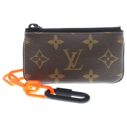 Louis Vuitton Monogram Solar Ray Pochette Cles with Chain Hook Coin Case Brown