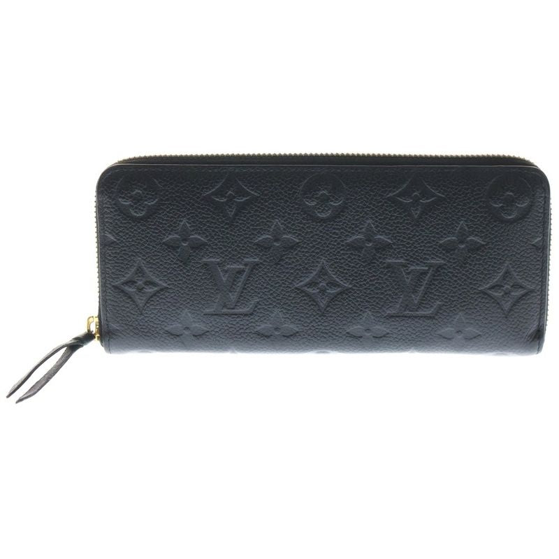 Louis Vuitton Monogram Empreinte Portefeuille Clemence Noir Black Leather