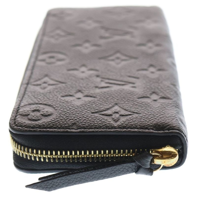 Louis Vuitton Monogram Empreinte Portefeuille Clemence M60171 Black Leather