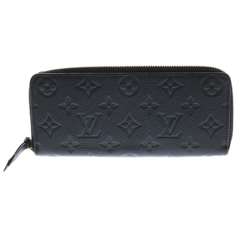 Louis Vuitton Monogram Empreinte Portefeuille Clemence M60171 Black Leather
