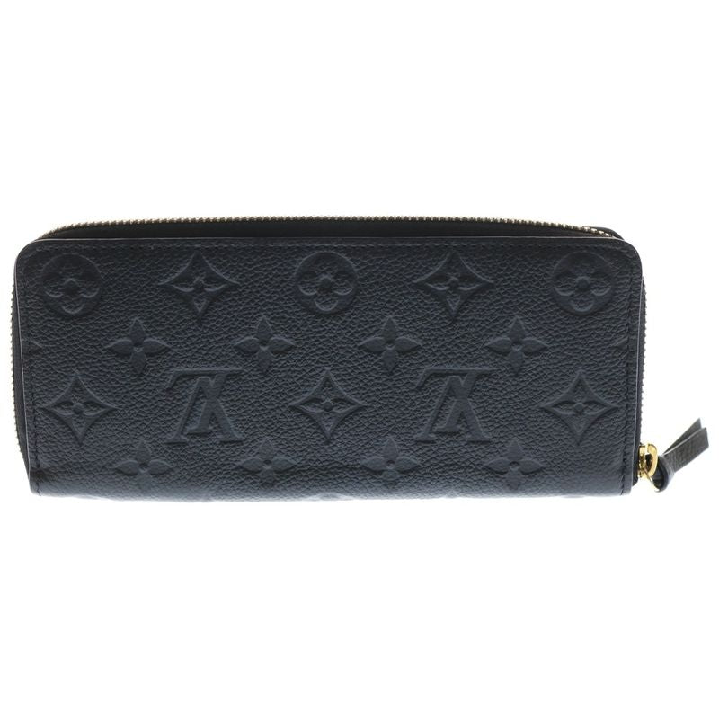 Louis Vuitton Monogram Empreinte Portefeuille Clemence M60171 Black Leather