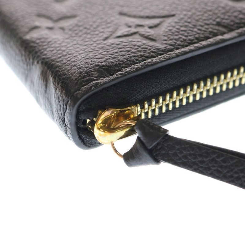 Louis Vuitton Monogram Empreinte Portefeuille Clemence M60171 Black Leather