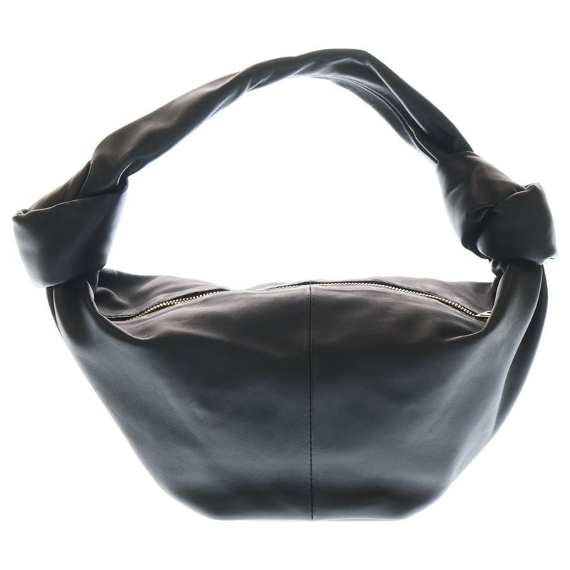 Bottega Veneta Double Knot Handbag Leather Black