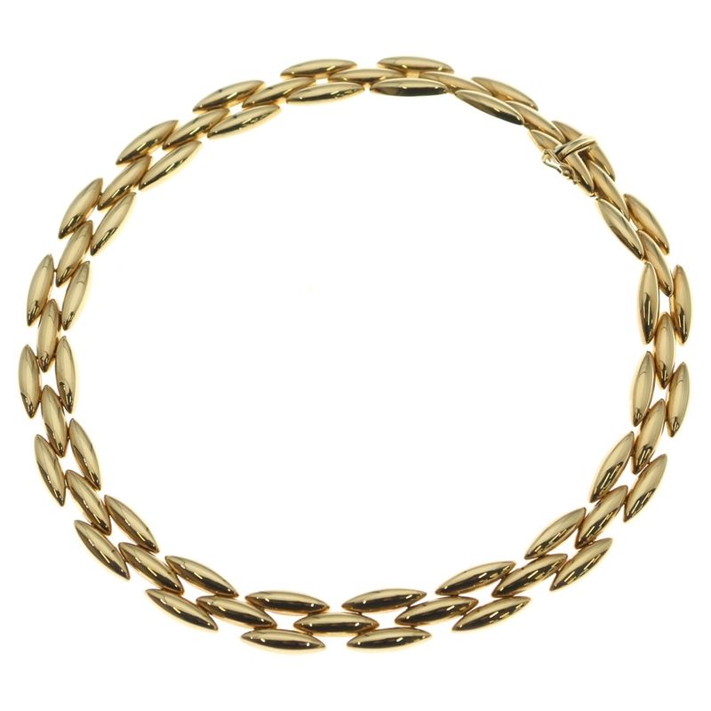 Cartier Vintage Jean Chien Necklace Choker 750yg Yellow Gold