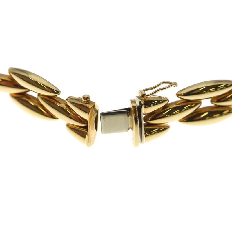 Cartier Vintage Jean Chien Necklace Choker 750yg Yellow Gold