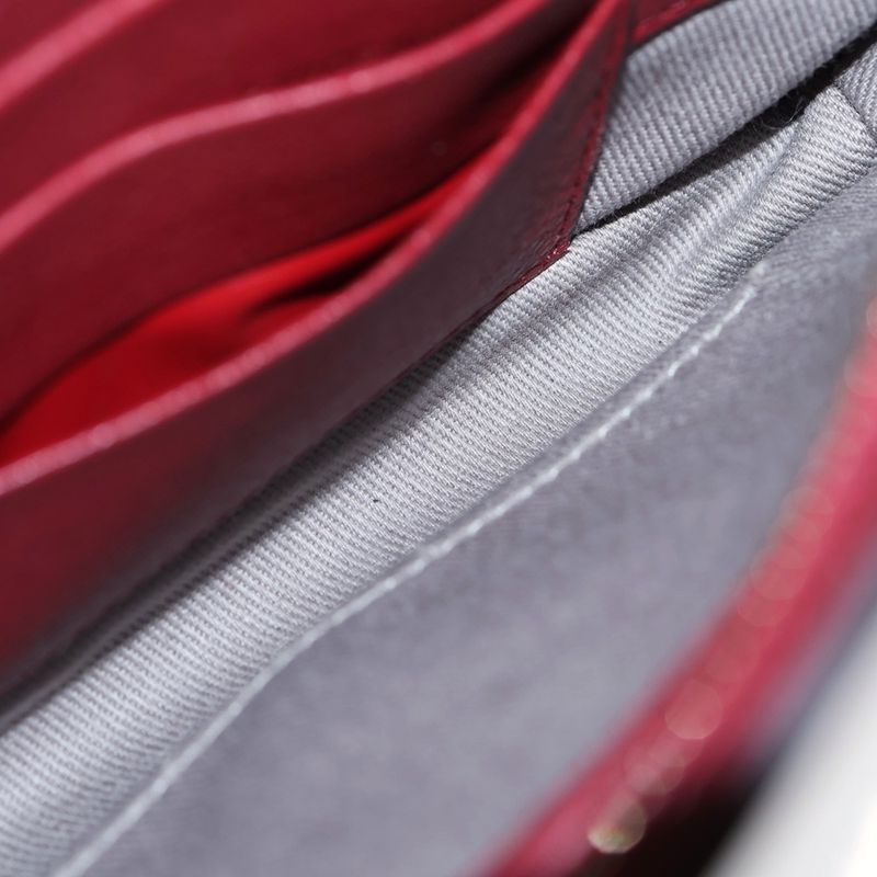 Cartier C de Cartier Accessory Leather Pouch Red