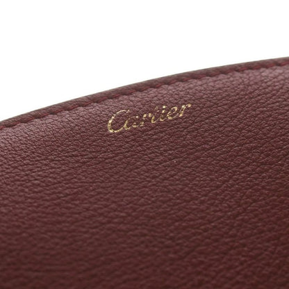Cartier C de Cartier Accessory Leather Pouch Red