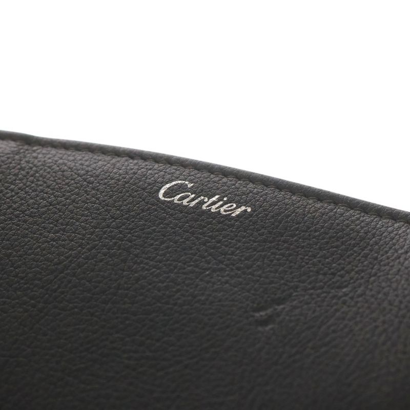Cartier C de Cartier Accessory Leather Pouch Black