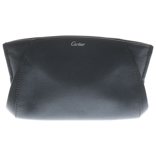 Cartier C de Cartier Accessory Leather Pouch Black