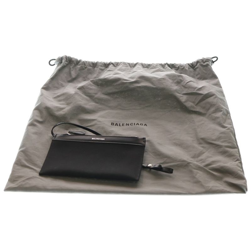 Balenciaga Navy Cabas S Handbag Leopard Tote Bag Black X Brown Canvas X Leather