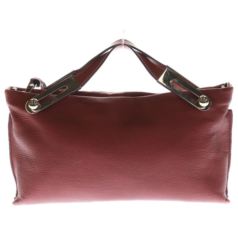 Loewe Miss Y 2way Shoulder Bag Mini Bag Red Leather Silver Hardware