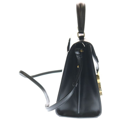 Saint Laurent Paris Cass Andra Top Handle 2way Shoulder Bag Handbag Black