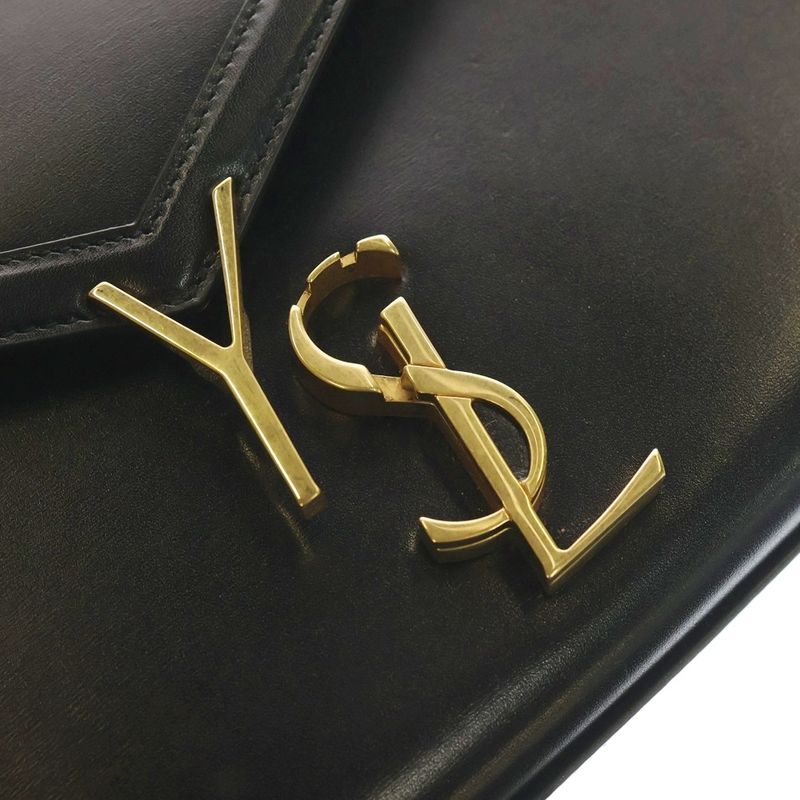 Saint Laurent Paris Cass Andra Top Handle 2way Shoulder Bag Handbag Black