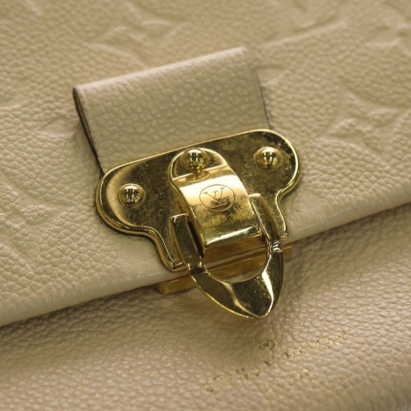 Louis Vuitton Monogram Empreinte Vavant BB Chain Bag Shoulder Bag Beige Leather