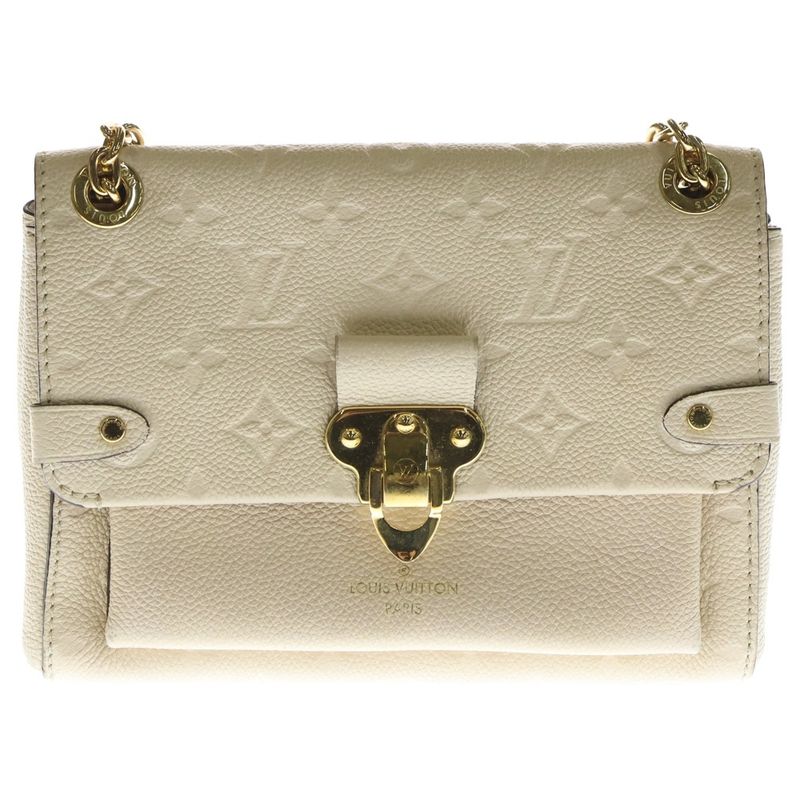 Louis Vuitton Monogram Empreinte Vavant BB Chain Bag Shoulder Bag Beige Leather