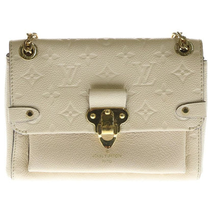Louis Vuitton Monogram Empreinte Vavant BB Chain Bag Shoulder Bag Beige Leather