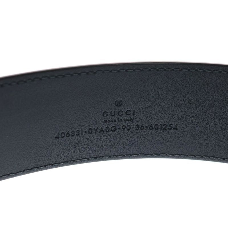 Gucci Ggmarmont Leather Belt Black 406831