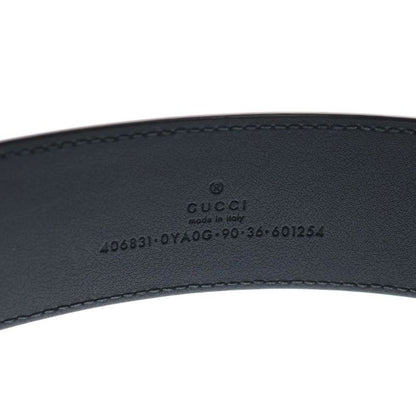 Gucci Ggmarmont Leather Belt Black 406831