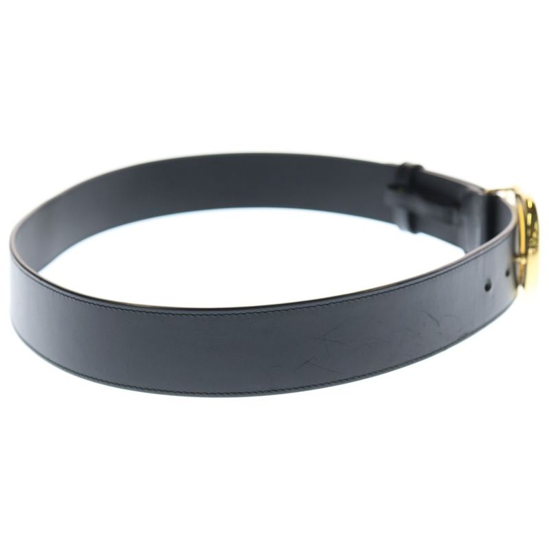 Gucci Ggmarmont Leather Belt Black 406831