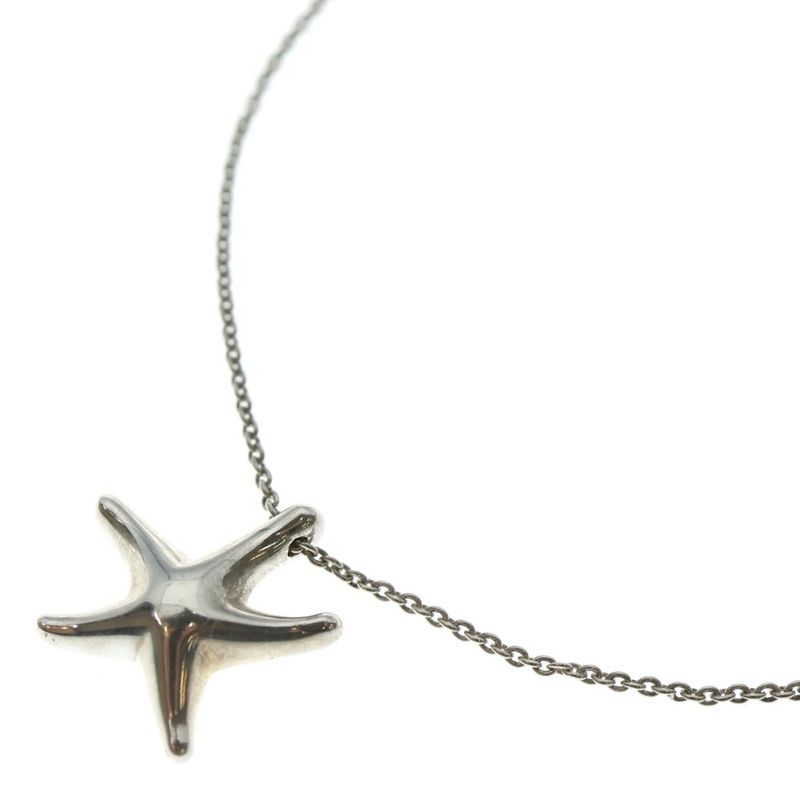 Tiffany & Co Starfish Necklace Pendant Chain Silver 925