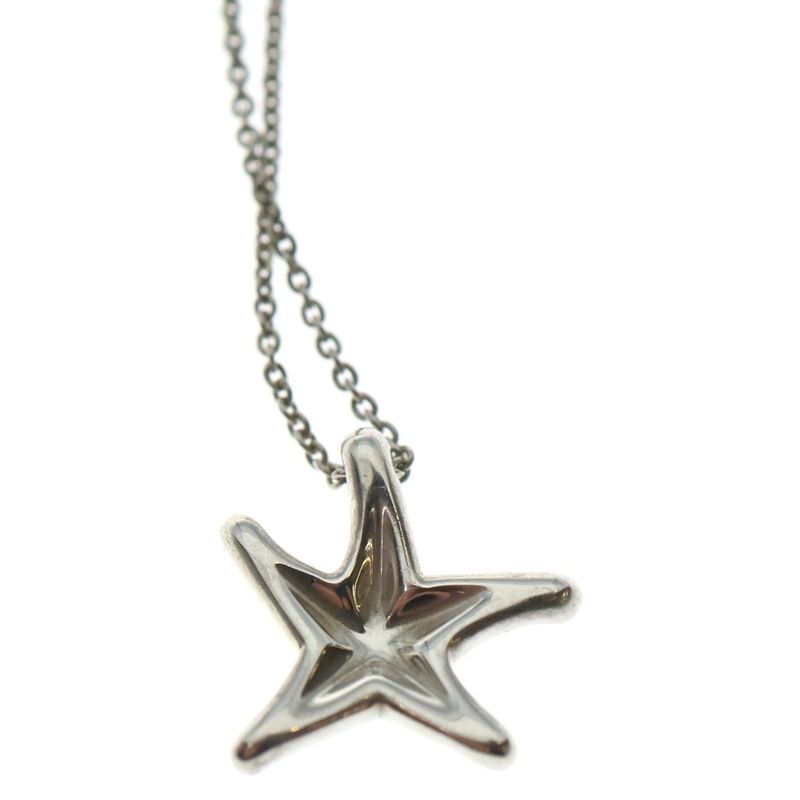 Tiffany & Co Starfish Necklace Pendant Chain Silver 925