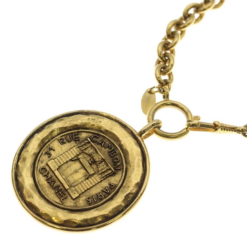 Chanel 31 Rue Cambon Necklace Pendant Chain Gold