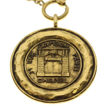 Chanel 31 Rue Cambon Necklace Pendant Chain Gold