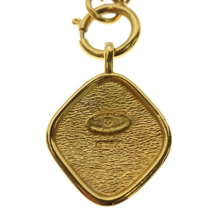 Chanel 31 Rue Cambon Coco Mark Diamond Cambon Necklace Pendant Chain Gold