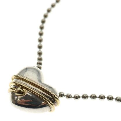 Tiffany & Co Heart Arrow Necklace Pendant Ball Chain Silver X