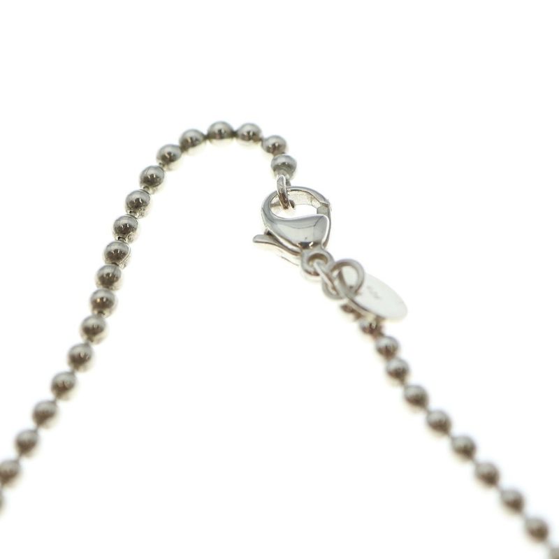 Tiffany & Co Heart Arrow Necklace Pendant Ball Chain Silver X