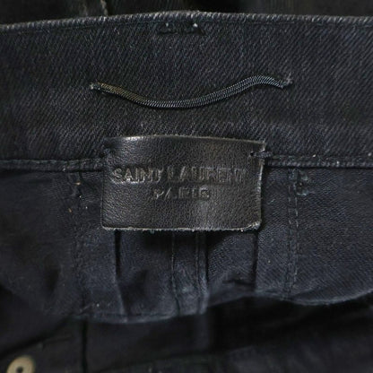 Saint Laurent Paris 16aw Distressed Knee Crush Stretch Slim Skinny Denim Pants
