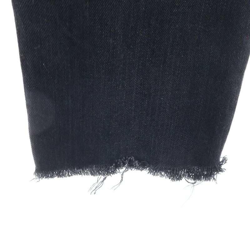 Saint Laurent Paris 16aw Distressed Knee Crush Stretch Slim Skinny Denim Pants