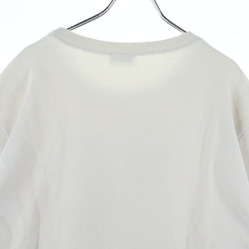 Saint Laurent Paris 18aw Distressed Robot Logo Graphic Print Crew Neck Pullover