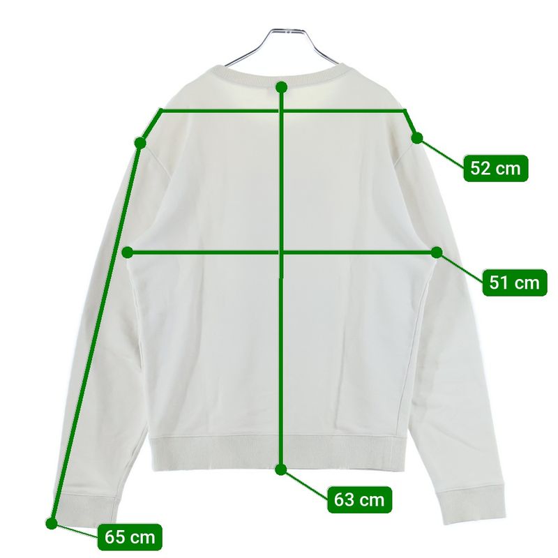 Saint Laurent Paris 18aw Distressed Robot Logo Graphic Print Crew Neck Pullover