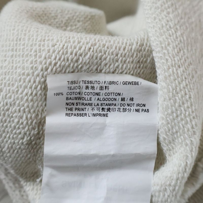 Saint Laurent Paris 18aw Distressed Robot Logo Graphic Print Crew Neck Pullover