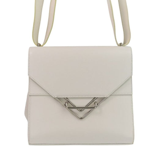 Bottega Veneta the Clip Shoulder Bag Chalk Ladies Used