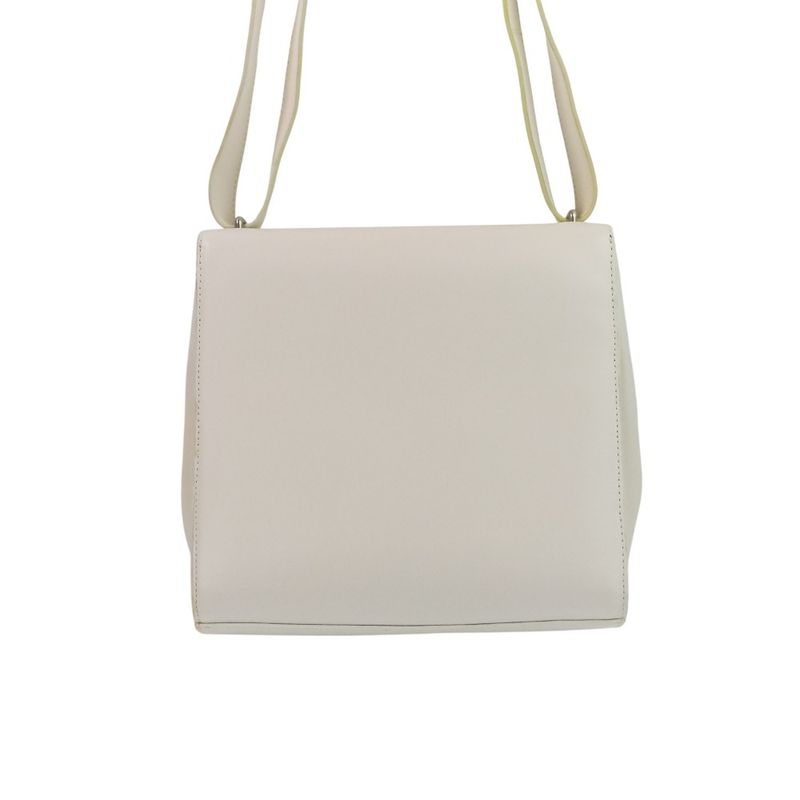 Bottega Veneta the Clip Shoulder Bag Chalk Ladies Used