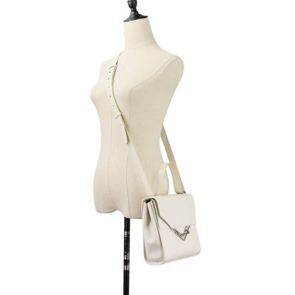 Bottega Veneta the Clip Shoulder Bag Chalk Ladies Used