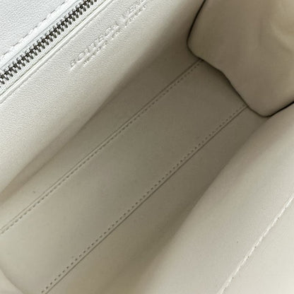 Bottega Veneta the Clip Shoulder Bag Chalk Ladies Used