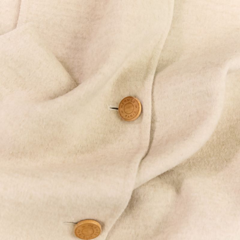 23AW HERMES Cashmere Double Face Long Gilet Sleeveless Coat 3H0191DB Size 40
